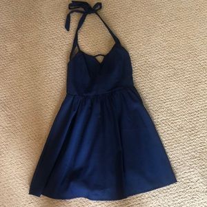 Navy blue TOBI halter top dress XS